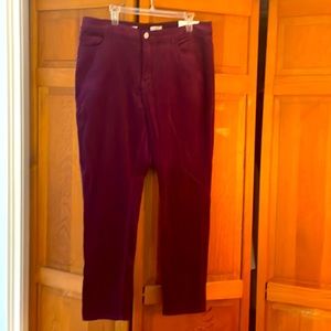 NWT Purple Corduroy Skinny (Curvy) Pants - Women’s Size 16